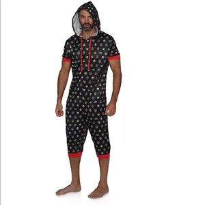 Super Mario Bros. Men’s Black and Red Pajama